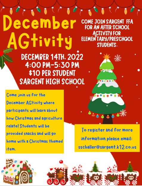 December AGtivity @ Sargent High School